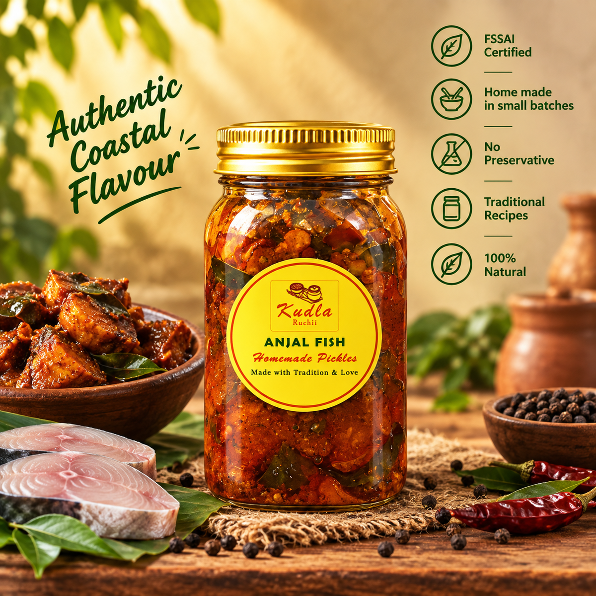Anjal fish pickle