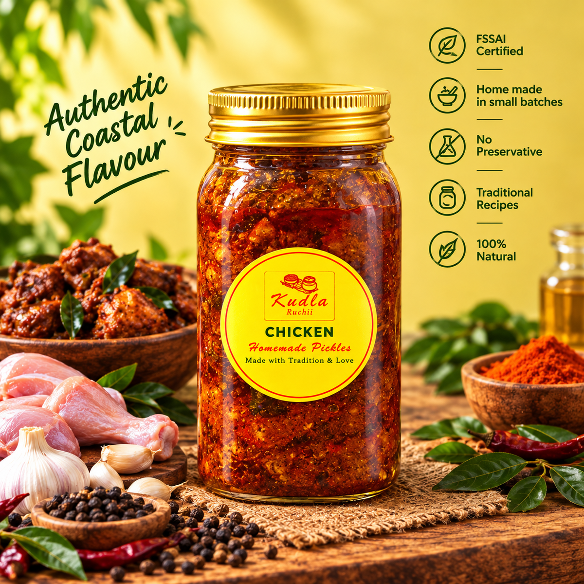 Boneless Chicken Pickle - Classic