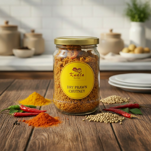 Kudla Ruchii Dry Prawn Chutney - Clean Label
